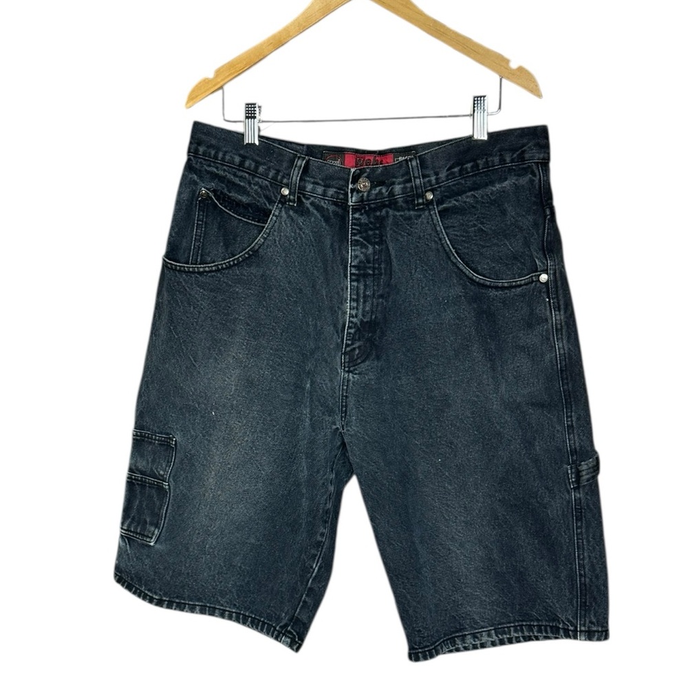 Vintage Webs Baggy Fit Blue Denim Jean Shorts Size 36 Y2K